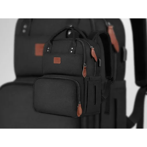 Laptop hátizsák / ebéd táska 15,6'' Matein 1162 USB fekete - 7