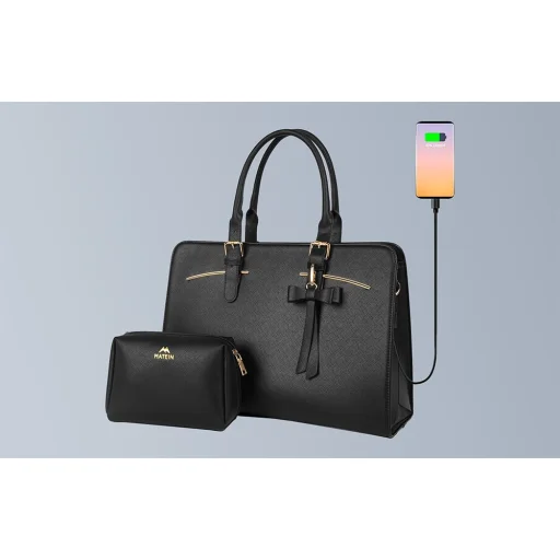 Laptop táska 15.6'' Matein 1310 Fekete USB - 7