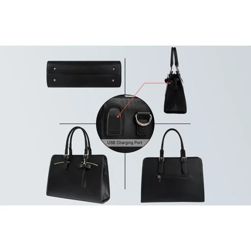 Laptop táska 15.6'' Matein 1310 Fekete USB - 8