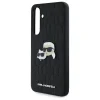 Karl Lagerfeld KLHCS24FEPGKLKCPK Samsung Galaxy S24 FE fekete/fekete kemény tok Monogram Karl&Choupette fej jelvény tok thumbnail
