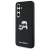 Karl Lagerfeld KLHCS24FEPGKLKCPK Samsung Galaxy S24 FE fekete/fekete kemény tok Monogram Karl&Choupette fej jelvény tok thumbnail