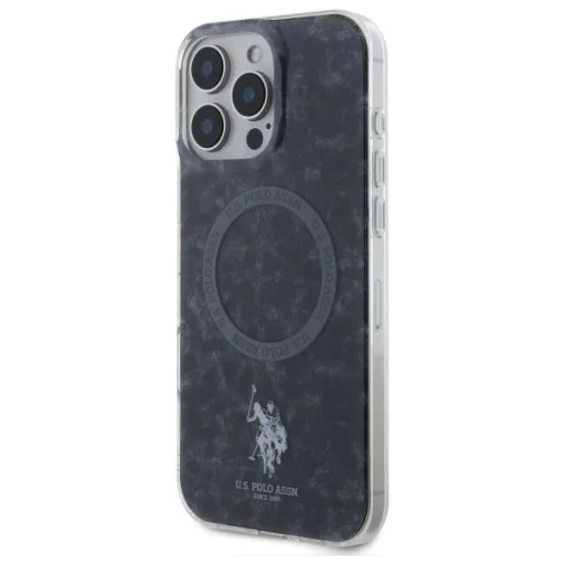 US Polo IML Ring MagSafe tok iPhone 16 Pro Max - Fekete - 2