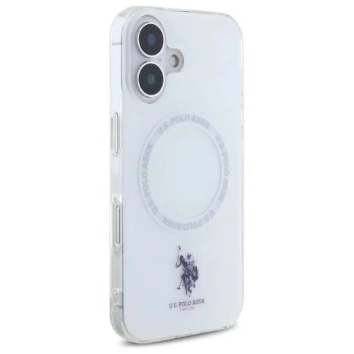 US Polo IML Ring MagSafe iPhone 16 tok - Fehér - 4