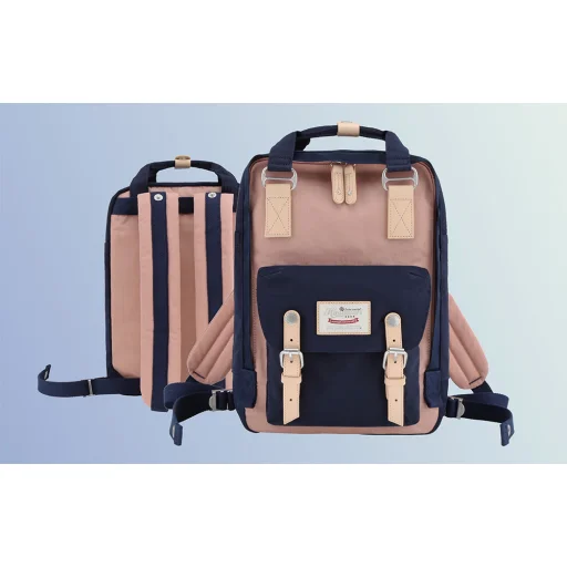 Laptop hátizsák 14'' Himawari 188L (tengerészkék-rózsaszín) - 7