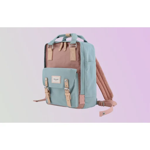 Laptop hátizsák 14'' Himawari 188L-1 (rózsaszín-kék) - 4