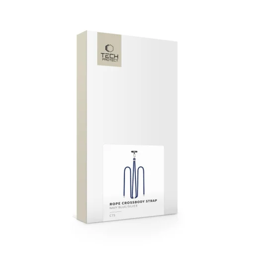 TECH-PROTECT C7S Keresztpánt Nyakpánt Tengerészkék/Ezüst - 4