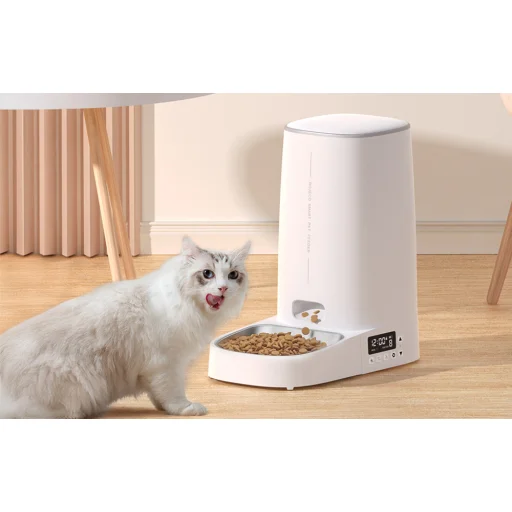 Rojeco 4 literes automata etetőanyag-adagoló gombos verzió (egy tál) - 5