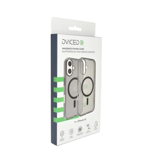  Dviced Magsafe iPhone 16 füst színű tok - Fekete - 5