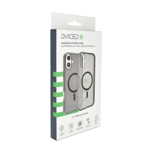  Dviced Magsafe iPhone 16 Plus füstszínű tok - Fekete tok - 2