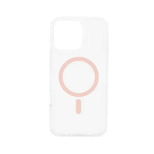 Dviced Magsafe iPhone 16 Pro átlátszó tok - Rózsaszín - 5