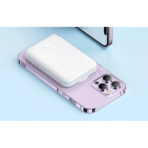 Baseus Magsafe Mini 6000mAh 20W powerbank kábellel Simple Series USB-C - fehér - 13