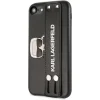 iPhone 7/8/SE 2020 fekete tok Karl Lagerfeld dombornyomott pánttal (KLHCI8HA2BK) thumbnail