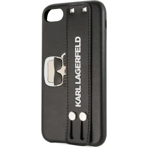 iPhone 7/8/SE 2020 fekete tok Karl Lagerfeld dombornyomott pánttal (KLHCI8HA2BK) - 4