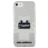 Karl Lagerfeld KLHCP7TRKPCSG iPhone 7/8/SE 2020 tok Choupette Selfie flitteres ezüst thumbnail