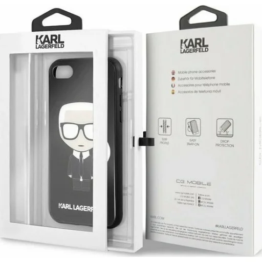 Karl Lagerfeld KLHCI8DLFKBK iPhone 7/8/SE 2020 tok Iconic fekete tok - 3