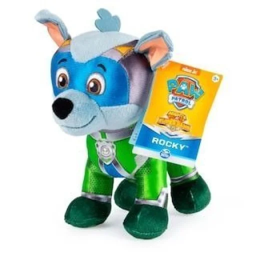 Mancs Őrjárat Super Paws plüssfigura Rocky 27 Cm - 1