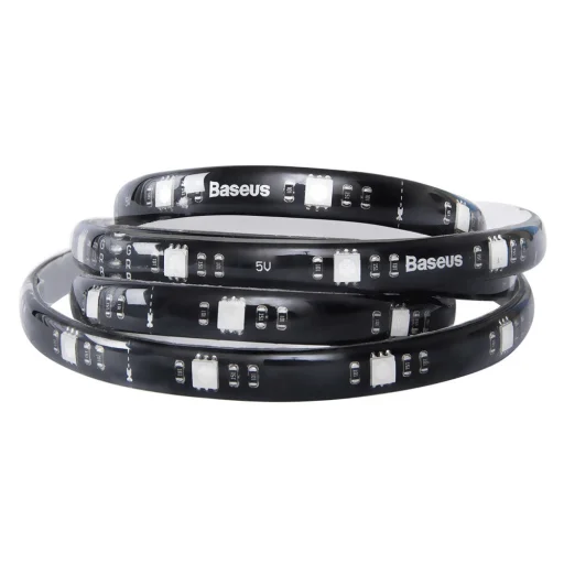 Baseus SMD LED csík, szalag 5W 1,5 m + távirányító fekete (DGKU-01) - 2