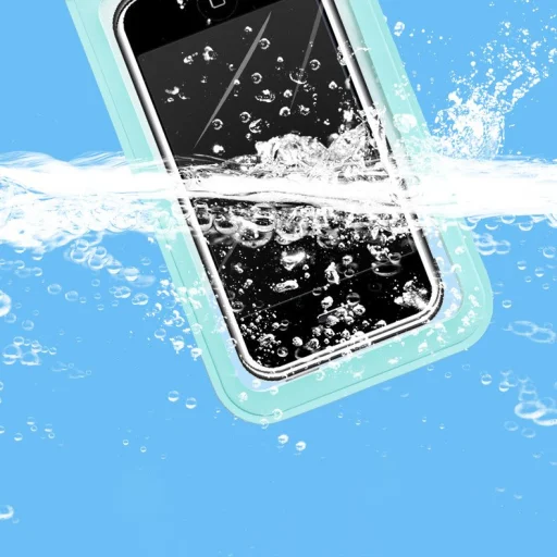 Vízálló telefontok nyakba akasztóval 6,6' bézs - 3