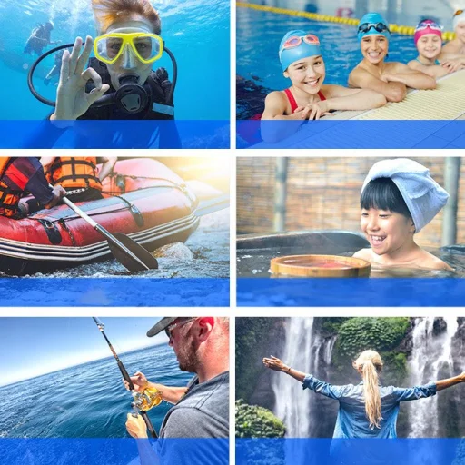 Vízálló telefontok nyakba akasztóval 6,6' bézs - 4