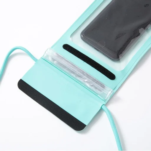 Vízálló telefontok nyakba akasztóval 6,6' bézs - 6