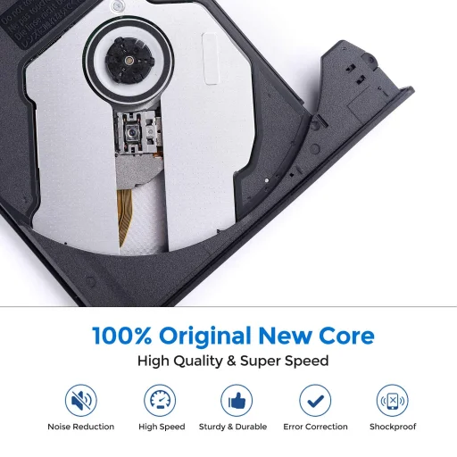 RayCue külső CD/DVD író/olvasó USB 3.0, Type-C csatlakozóval - 4