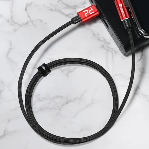 Baseus MVP 90 fokban döntött USB Type-C/Lightning kábel PD 18W 2m piros (CATLMVP-A09) - 14