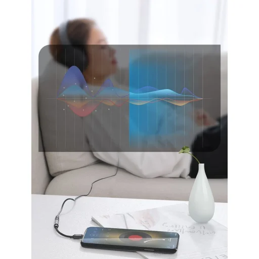 Baseus L3 Lightning - 3.5 mm jack audio átalakító adapter fekete (CALL3-01) - 10