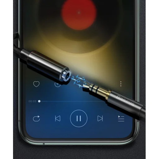Baseus L3 Lightning - 3.5 mm jack audio átalakító adapter fekete (CALL3-01) - 14