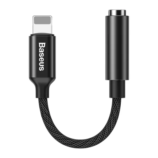 Baseus L3 Lightning - 3.5 mm jack audio átalakító adapter fekete (CALL3-01) - 1
