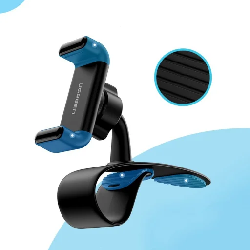 Ugreen univerzális autós kormány felé erősíthető telefontartó fekete (60796) - 10