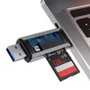 Baseus 2in1 USB 3.0/ USB Type C kártyaolvasó micro SD / SD szürke (CADKQ-B0G) thumbnail
