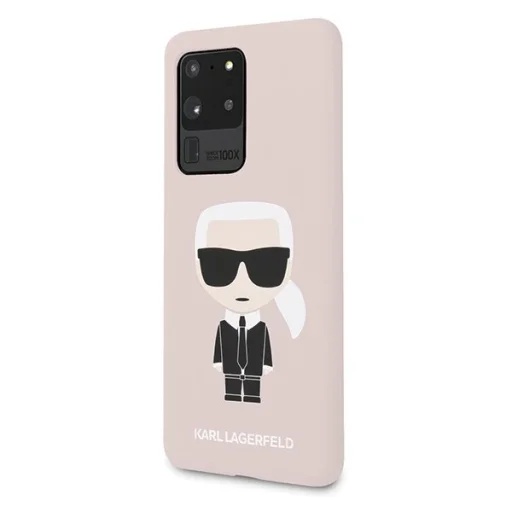 Karl Lagerfeld Iconic KLHCS62SLFKPI Samsung S20 Ultra szilikon tok pink - 2