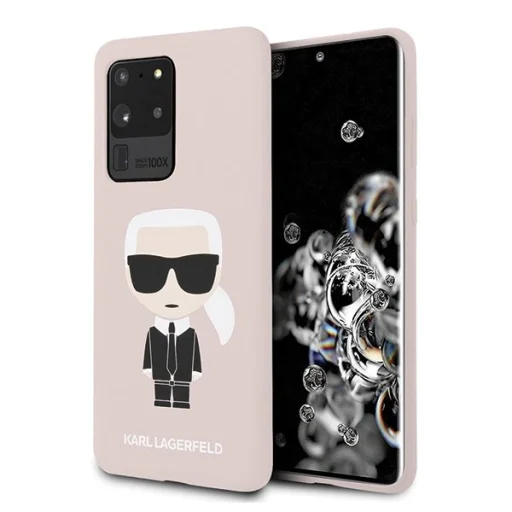 Karl Lagerfeld Iconic KLHCS62SLFKPI Samsung S20 Ultra szilikon tok pink - 1