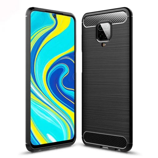 Tech-Protect carbon mintájú TPU tok Xiaomi Note 9S/9 PRO/9 PRO MAX fekete - 1