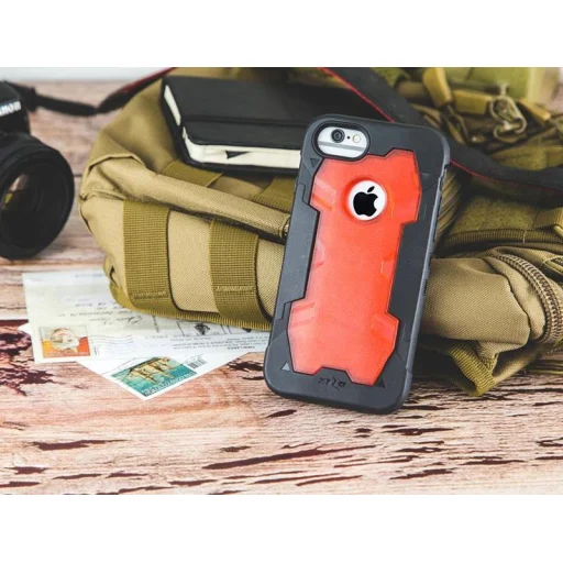 Zizo Proton katonai minősítésű ütésálló tok + üvegfólia iPhone X piros-fekete színben - 3