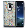 Zizo Liquid Glitter Star tok Samsung Galaxy S9 Plus fekete kerettel thumbnail