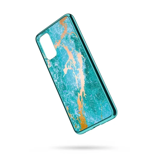 Samsung Galaxy S20 Zizo Refine ütésálló tok óceánkék márványmintás - 5