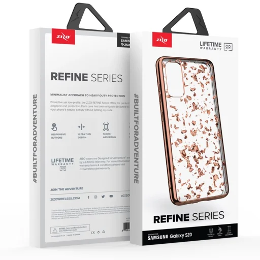Zizo Refine ütésálló tok Samsung Galaxy S20 rose gold - 8