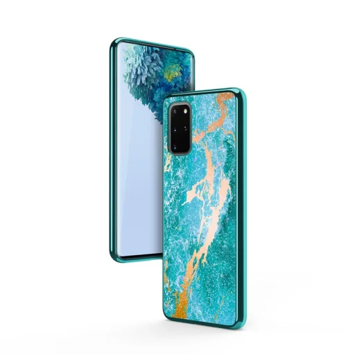 Zizo Refine ütésálló tok Samsung Galaxy S20 Plus óceánkék márványmintás - 6