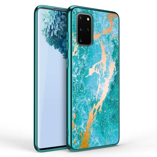 Zizo Refine ütésálló tok Samsung Galaxy S20 Plus óceánkék márványmintás - 1