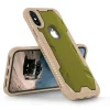 Zizo Proton katonai minősítésű ütésálló tok + üvegfólia iPhone X sivatagi barna-zöld színben thumbnail