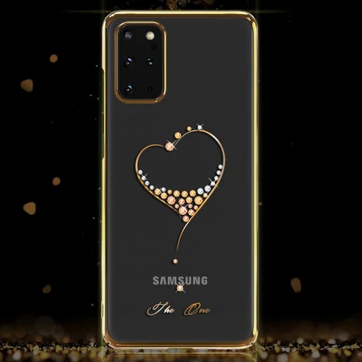 Kingxbar Wish tok Swarovski kristály díszítéssel Samsung S20+ Plus ezüst színben - 8