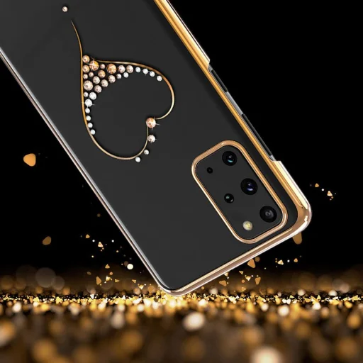 Kingxbar Wish tok Swarovski kristály díszítéssel Samsung S20+ Plus ezüst színben - 11