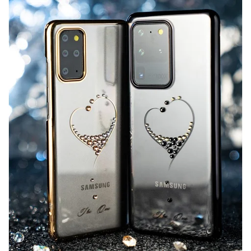 Kingxbar Wish tok Swarovski kristály díszítéssel Samsung S20+ Plus ezüst színben - 14