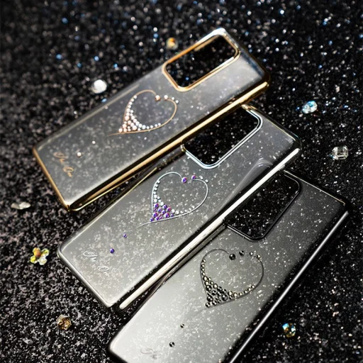 Kingxbar Wish tok Swarovski kristály díszítéssel Samsung S20+ Plus ezüst színben - 15