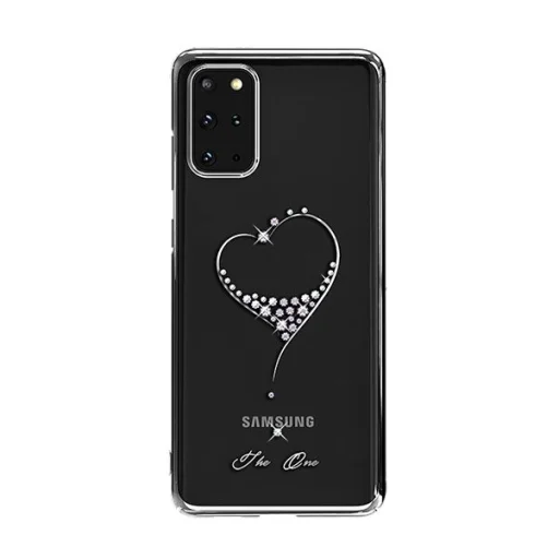 Kingxbar Wish tok Swarovski kristály díszítéssel Samsung S20+ Plus ezüst színben - 1