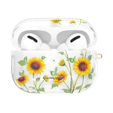 Kingxbar Spring AirPods Pro 1/2 tok Swarovski kristály díszítéssel Sunflowers