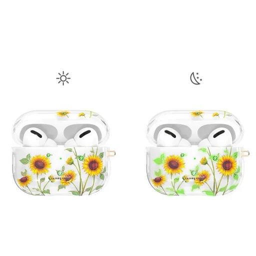 Kingxbar Spring AirPods Pro 1/2 tok Swarovski kristály díszítéssel Sunflowers - 12