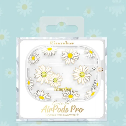 Kingxbar Spring AirPods Pro 1/2 tok Swarovski kristály díszítéssel Daisy - 9