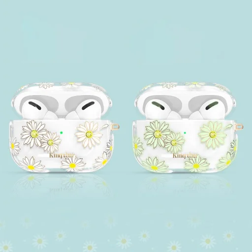 Kingxbar Spring AirPods Pro 1/2 tok Swarovski kristály díszítéssel Daisy - 3